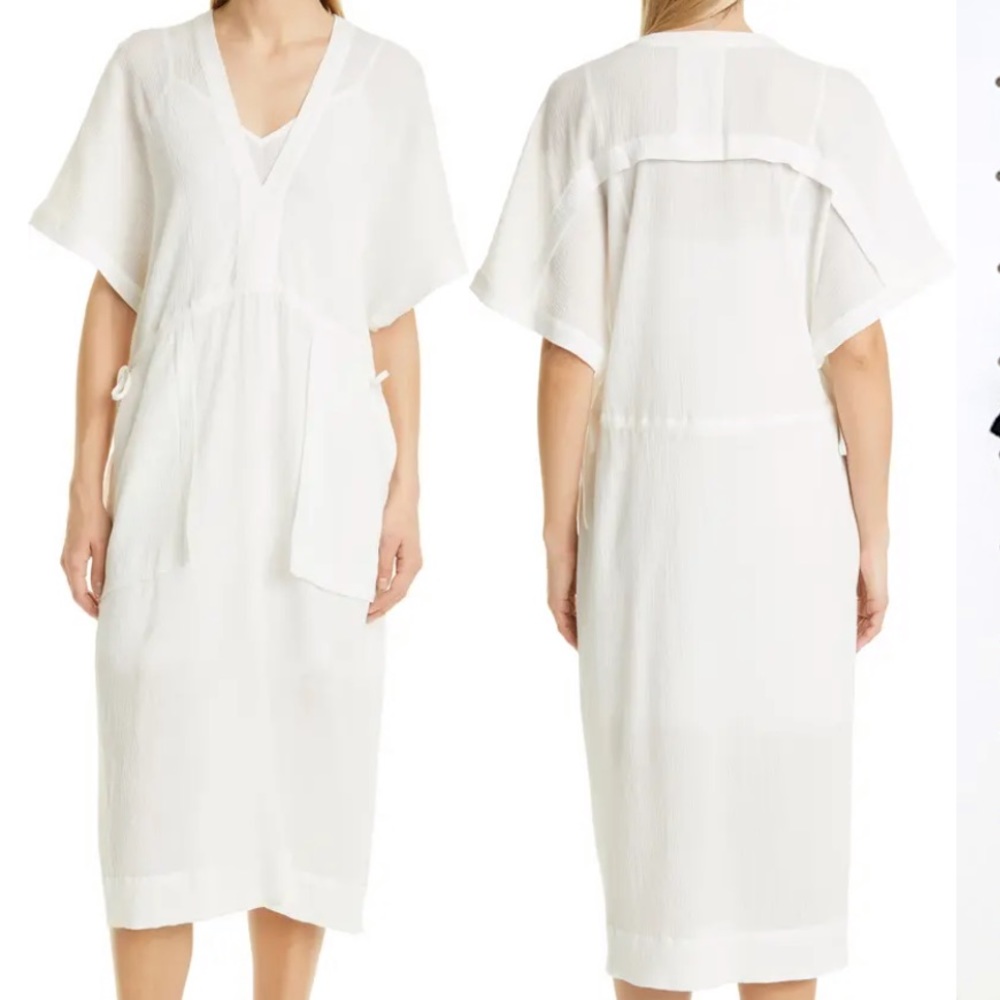 Rag and Bone Elysse white midi dress medium